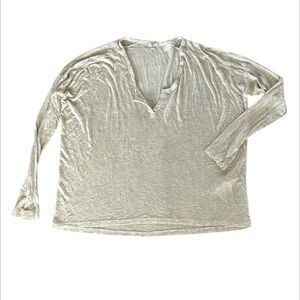 Wilfred beige long sleeve thin tee size XS